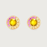 The Halos Sunrise in 18K Yellow Gold