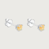 Studs White Opal in 18K White Gold