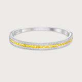 The Union Bracelet Yellow Sapphire in 18K White Gold