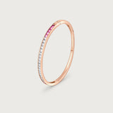 The Ortus Bracelet Diamond and Pink Sapphire in 18K Rose Gold