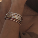 The Ortus Bracelet Diamond and Pink Sapphire in 18K Rose Gold
