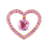 Studs Pink Sapphire in 18K Rose Gold