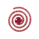 Studs Ruby in 18K Rose Gold