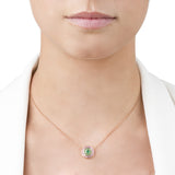 The Alice Emerald and Pink Sapphire Sphère in 18K Rose Gold