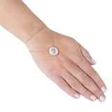 The Alice White Opal Cabochon and Diamonds Eclipse in 18K White Gold