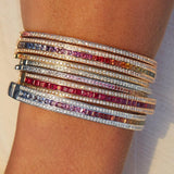 The Journey Bracelet Diamond and Pink Sapphire in 18K Rose Gold
