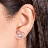Studs Diamond In 18k White Gold