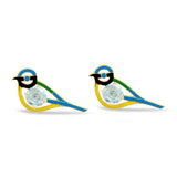 Studs Blue Topaz in 18K Yellow Gold Amelia Windsor Collection