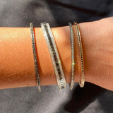 The Journey Bracelet White Diamond in 18K Black Gold