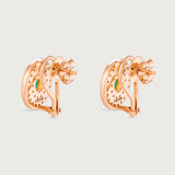 My Universe Clip Earrings Pink Sapphire and Diamonds in 18K Rose Gold