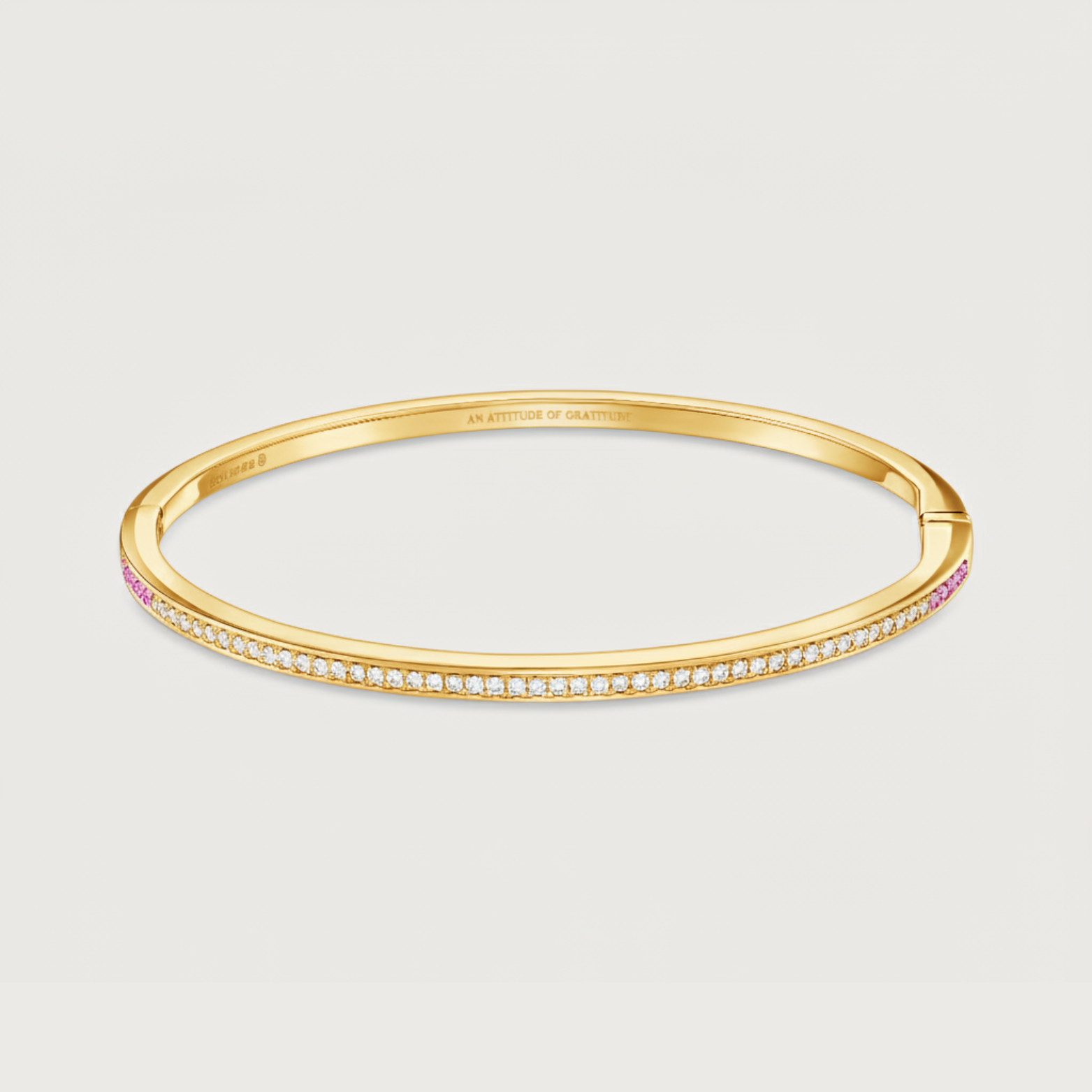 The Journey Bracelet Diamond and Pink Sapphire