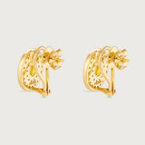 My Universe Clip Earrings Yellow Sapphire and Diamonds in 18K Yellow Gold