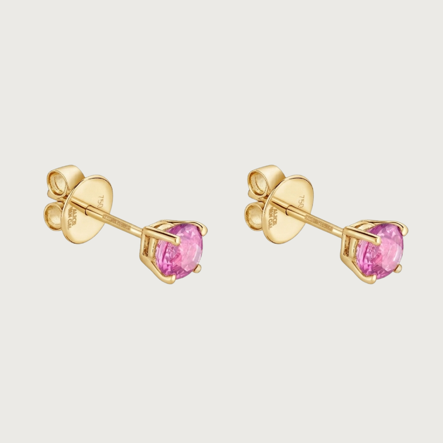 Studs Pink Sapphire