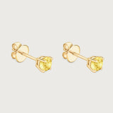 Studs Yellow Sapphire in 18K Yellow Gold