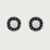 The Halos Black Diamond in 18K White Gold