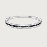 The Union Bracelet Black Diamond in 18K White Gold