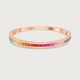 The Union Bracelet Rainbow in 18K Rose Gold