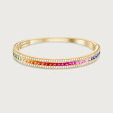 The Union Bracelet Rainbow in 18K Yellow Gold