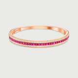 The Union Bracelet Ruby Diamonds in 18K Rose Gold