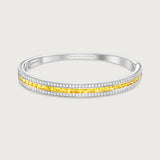 The Union Bracelet Yellow Sapphire in 18K White Gold