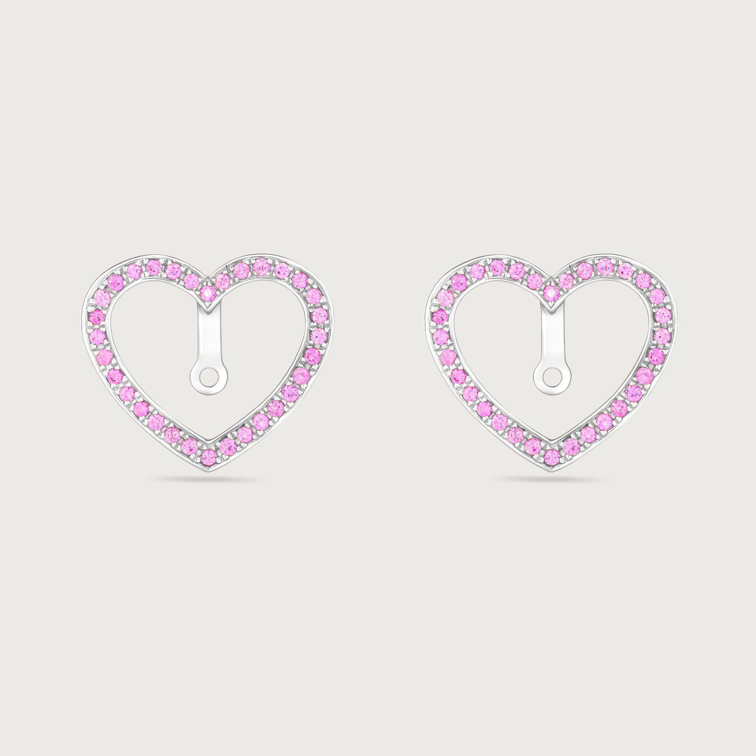 The Heart Halo Pink Sapphires
