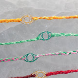 Macrame Eye Bracelet