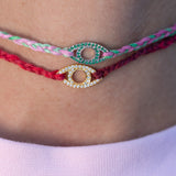 Macrame Eye Necklace