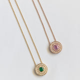My Universe Necklace and Hand-Chain Emerald and Diamonds in 18K Yellow Gold
