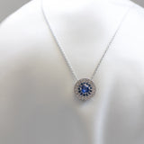 My Universe Necklace and Hand-Chain Blue Sapphire and Diamonds in 18K White Gold