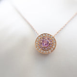 My Universe Necklace and Hand-Chain Pink Sapphire and Diamonds in 18K Rose Gold