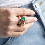 The Journey Ring Diamond and Rainbow