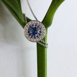 My Universe Necklace and Hand-Chain Blue Sapphire and Diamonds in 18K White Gold