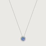 My Universe Necklace and Hand-Chain Blue Sapphire and Diamonds in 18K White Gold