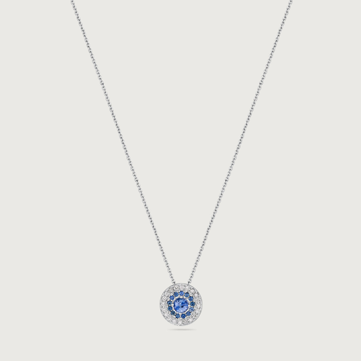 My Universe Necklace and Hand-Chain Blue Sapphire and Diamonds