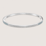 The Journey Bracelet Diamonds and Aquamarine