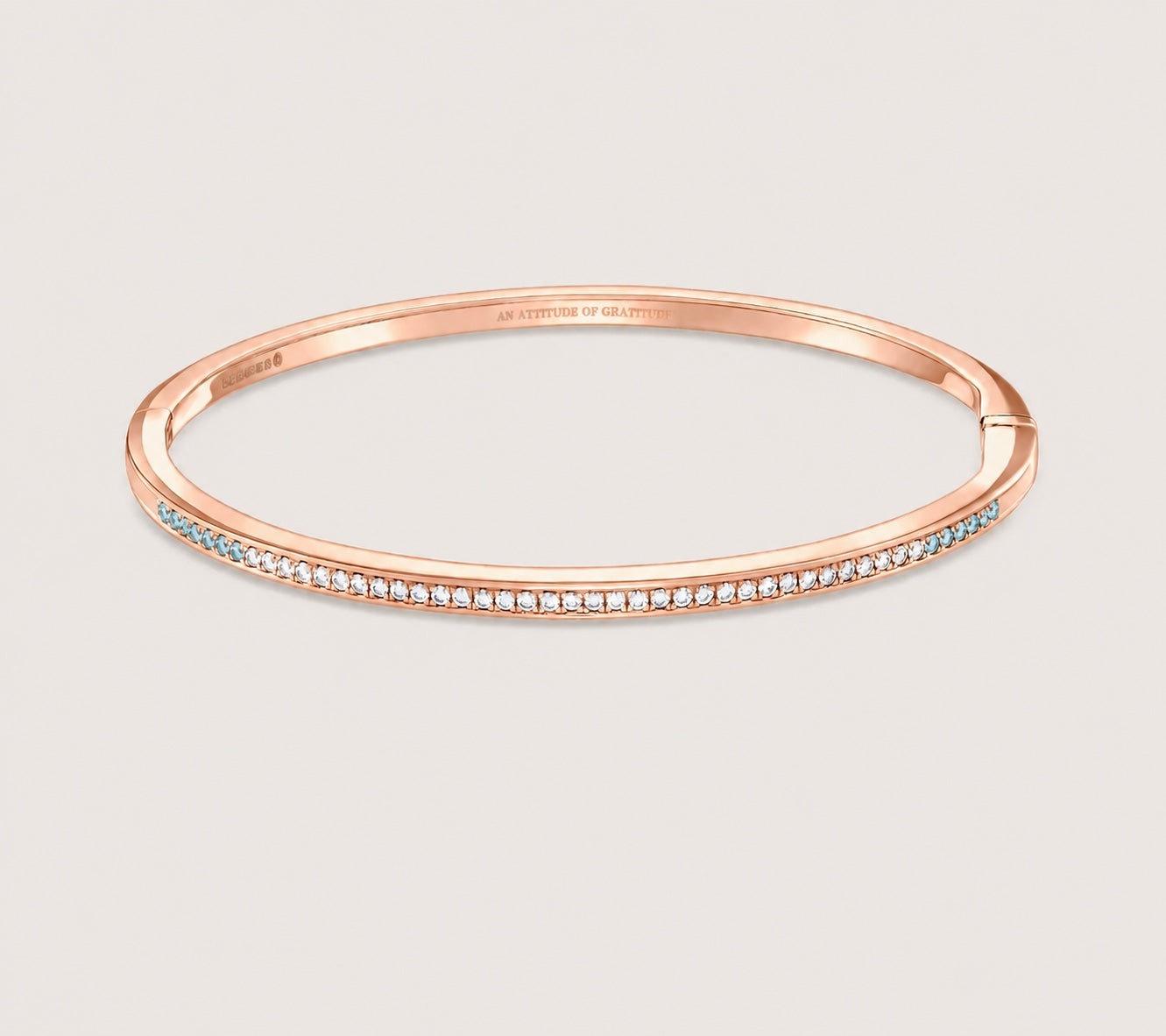 The Journey Bracelet Diamonds and Aquamarine