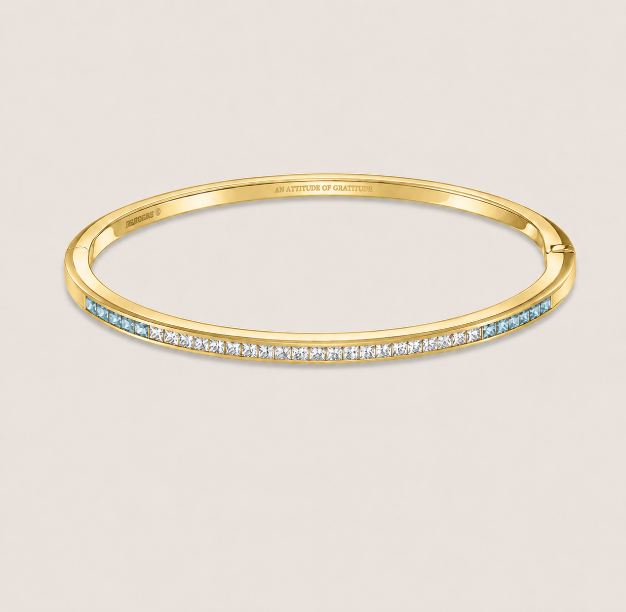 The Ortus Bracelet Diamonds and Aquamarine