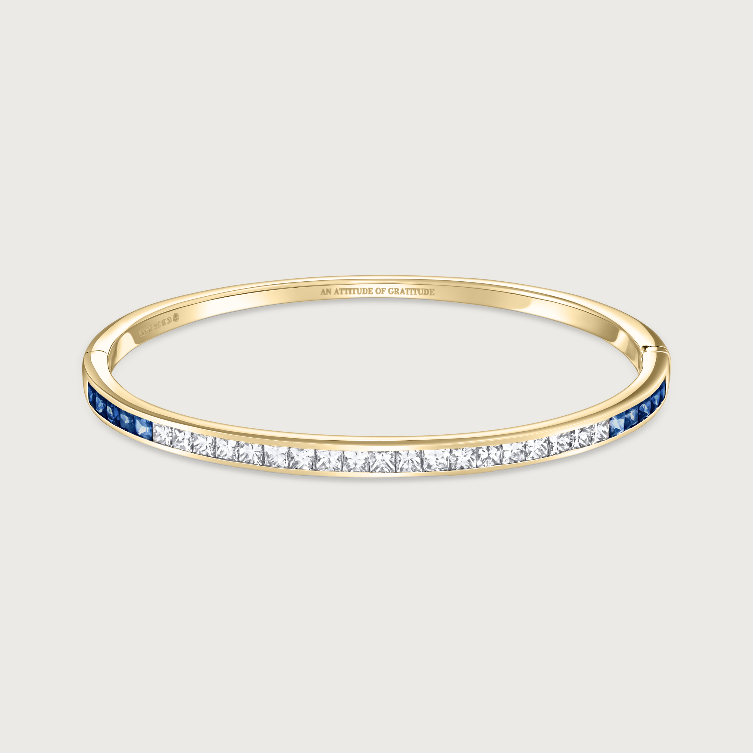 The Ortus Bracelet Diamond and Blue Sapphire
