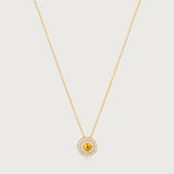 The Alice Yellow Sapphire and Diamond Sphère in 18K Yellow Gold