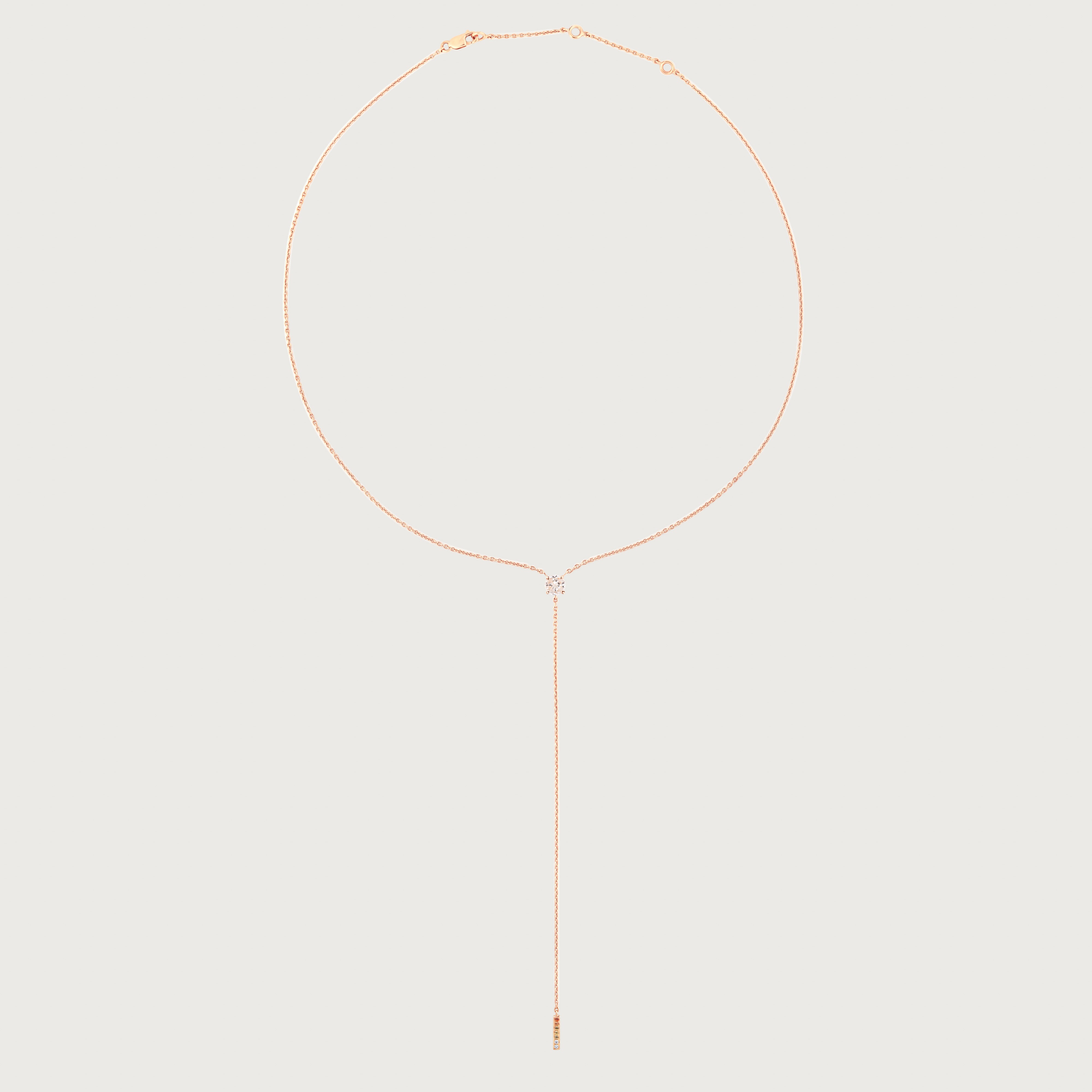 The Anima Round Pie-Cut Diamond Necklace