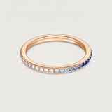 The Journey Ring Diamond and Blue Sapphire