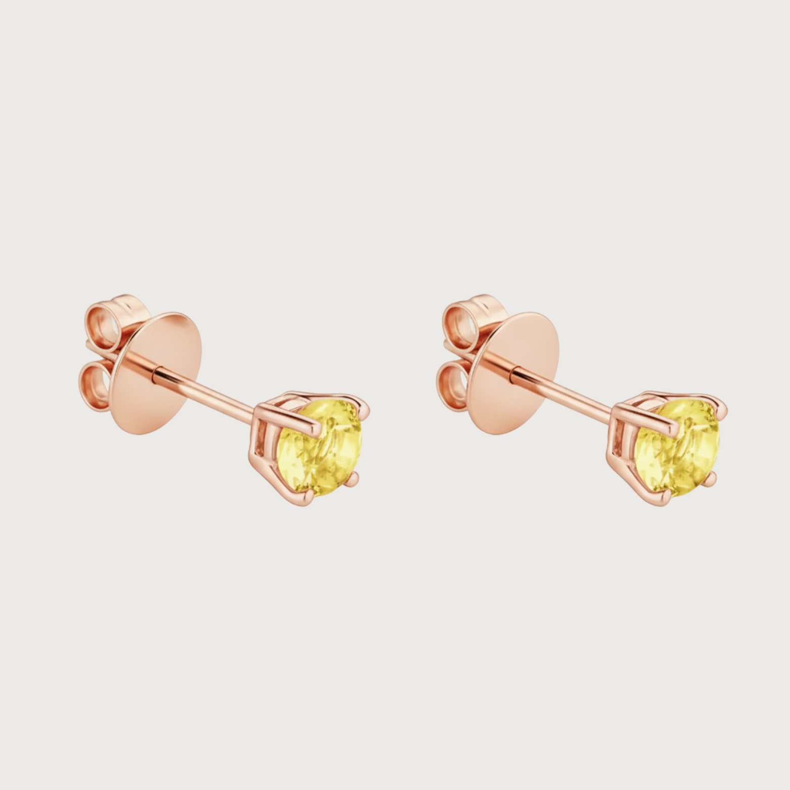 Studs Yellow Sapphire