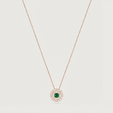 My Universe Necklace and Hand-Chain Emerald and Diamonds