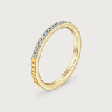 The Journey Ring Blue Topaz and Citrine in 18K Yellow Gold