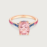 The Chroma Pink Tourmaline Cocktail Ring in 18K Rose Gold