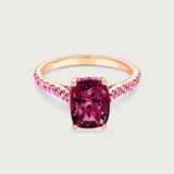 The Chroma Garnet Cocktail Ring in 18K Rose Gold