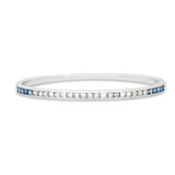 The Ortus Bracelet Diamond and Blue Sapphire in 18K White Gold