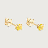 Studs Yellow Sapphire