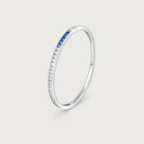 The Ortus Bracelet Diamond and Blue Sapphire in 18K White Gold