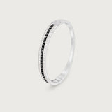 The Union Bracelet Black Diamond in 18K White Gold